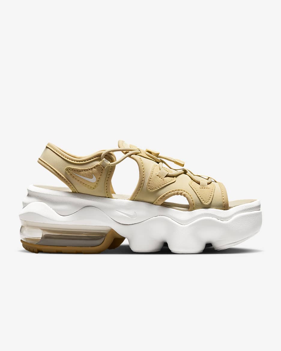 Nike slippers gold best sale